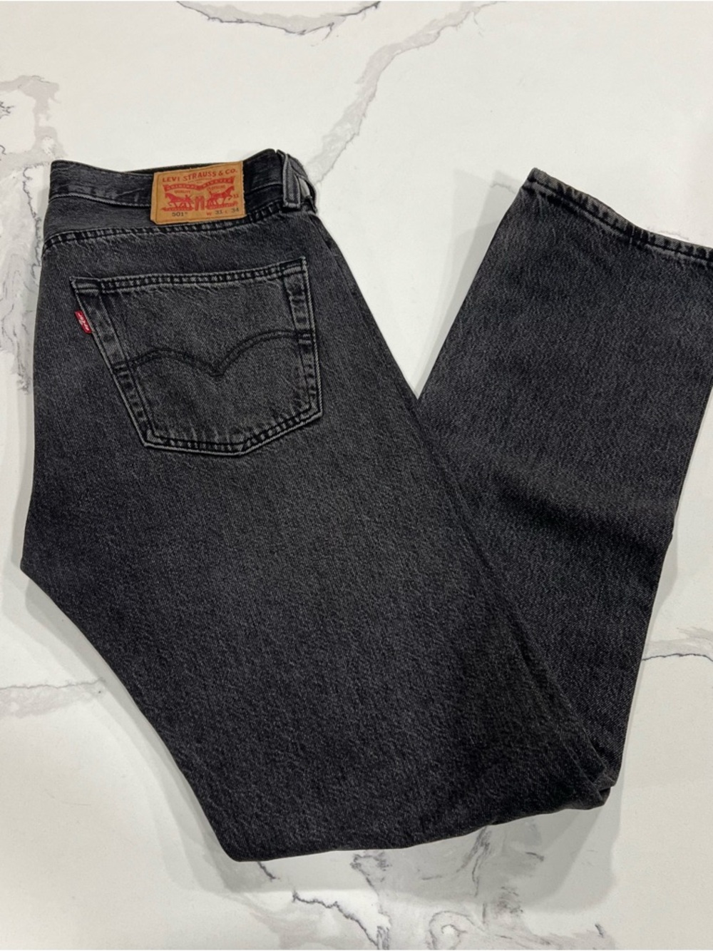 Levi's 501 Men's Black Straight-Leg Denim Jeans